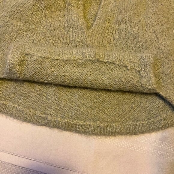 Vintage Cropped Poncho - light green - Picture 6 of 6
